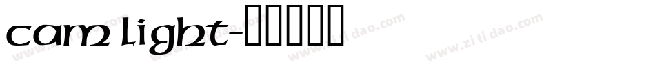 Cam Light字体转换